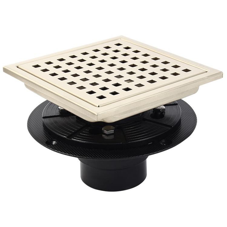 Floor Drain Drainage with Flange Quadrato Grid Pattern