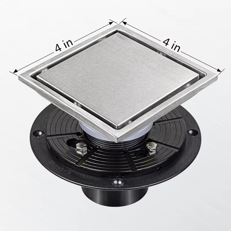 Modern 110mm invisible stainless steel floor drain 