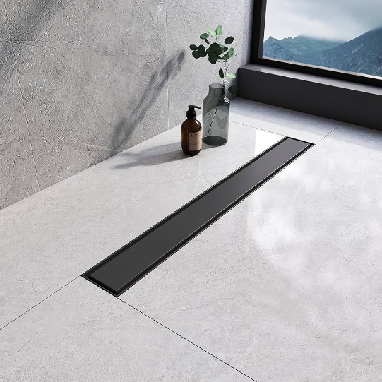 Professional manufacture black linear shower drain