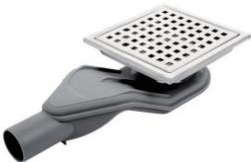 Square shower drain plastic point center waste floor drain