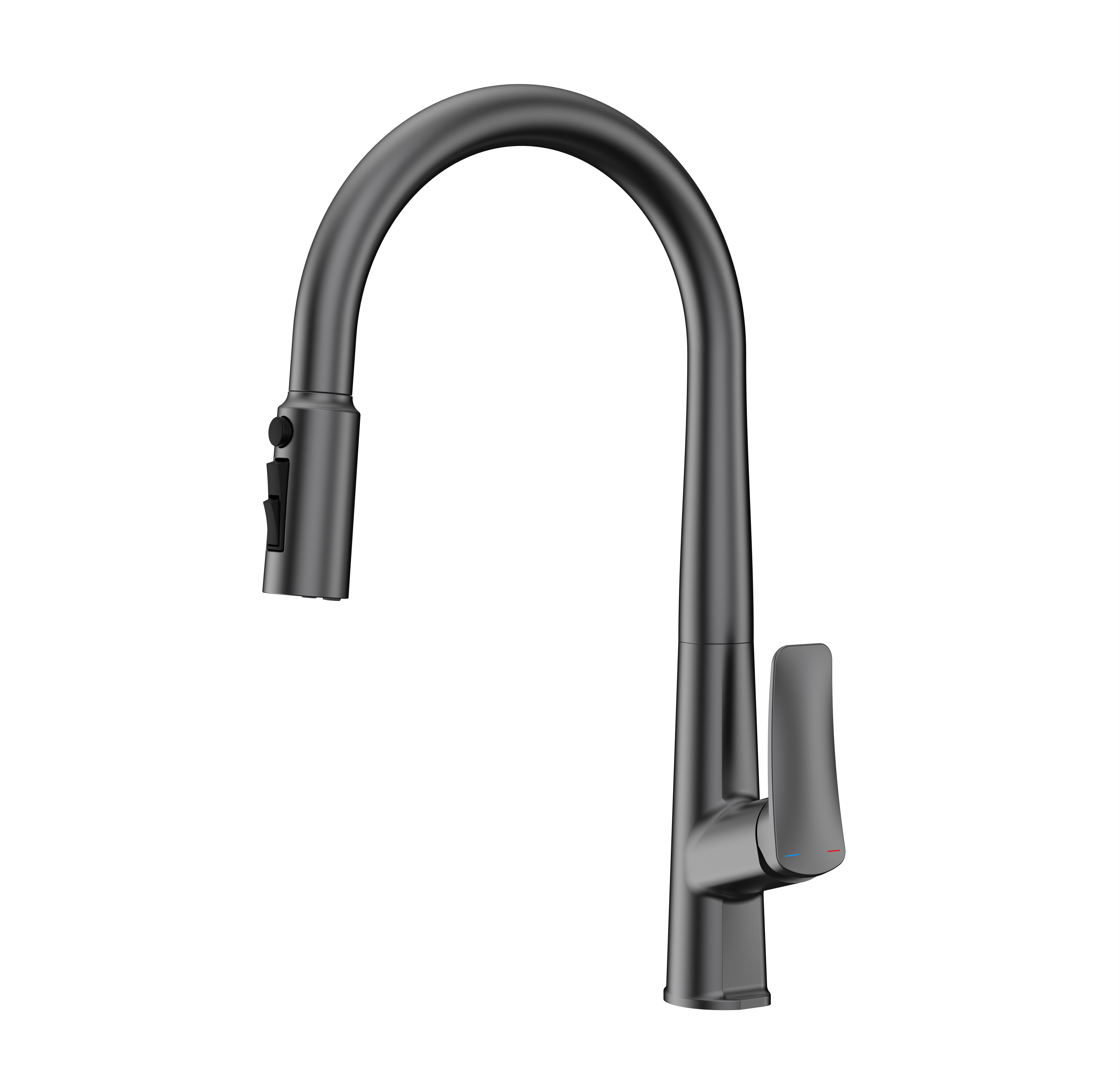 Luxurious matt black kitchen and bathroom sink tap for mall apartment hotel use